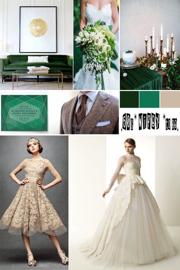 Wedding Mood Board: 50s wifey to be. Atlanta event planner. injinnyous.com