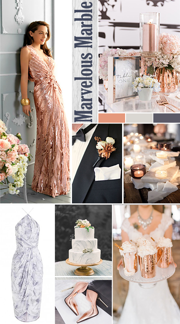 Wedding Mood Board Marvelous Marbles