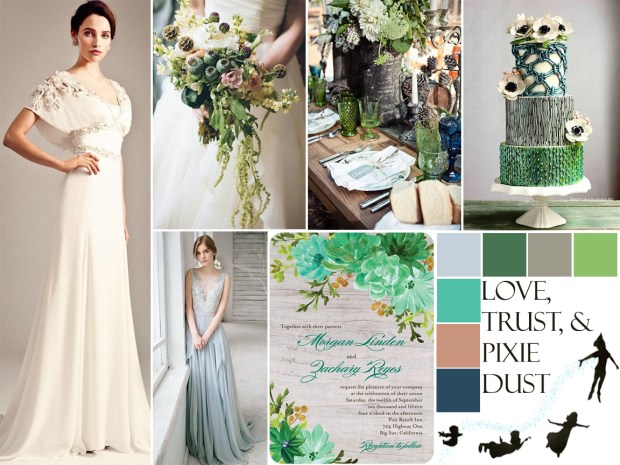 Disney Fairytale Wedding. Peter Pan inspired wedding by Atlanta event planner Injinnyous